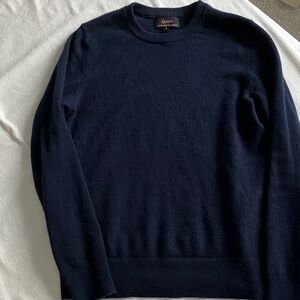 Quince Women’s Deep Blue Crewneck Sweater